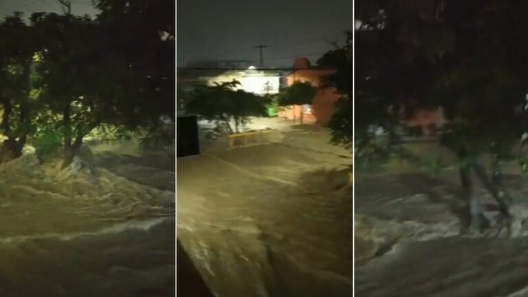 Inundaciones y corrientes de agua en Tuxtla Gutiérrez por fuertes lluvias