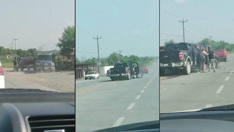 #Video Automovilista choca contra camioneta para evitar presunta agresión en Nuevo León