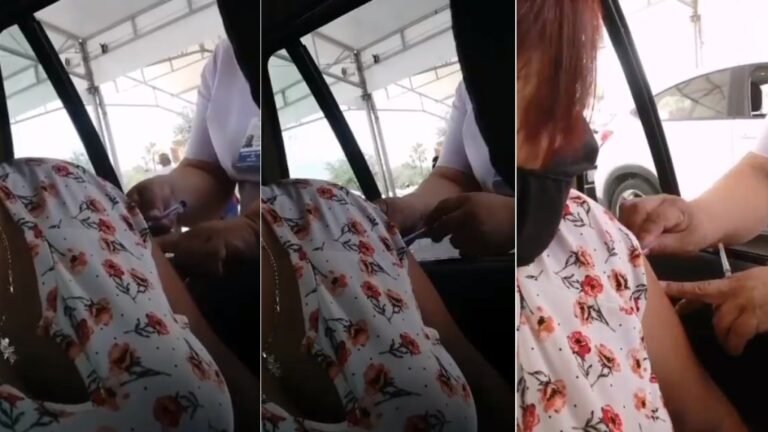 #Video Dan pinchazo en Nuevo León a joven sin vacuna contra COVID-19