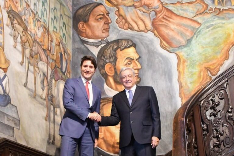 AMLO promueve ante Trudeau plan de bienestar que propuso ante ONU