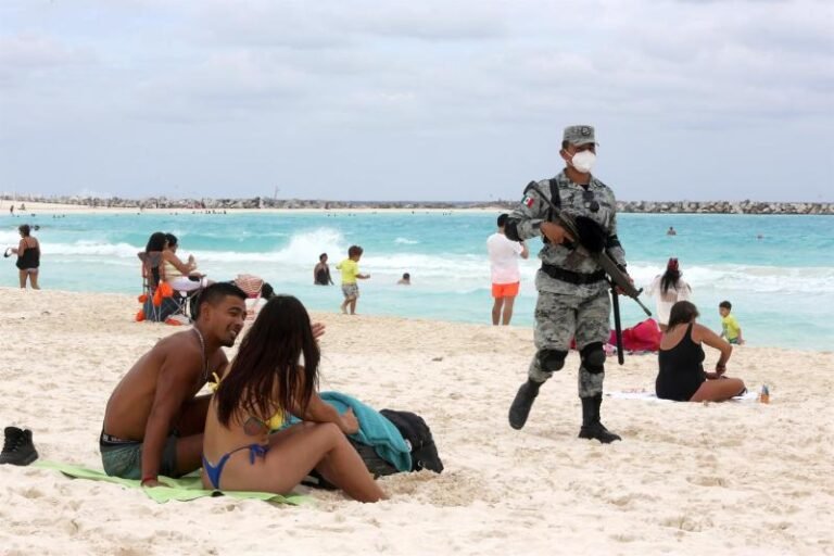 Guardia Nacional ya patrulla algunas playas de la Riviera Maya