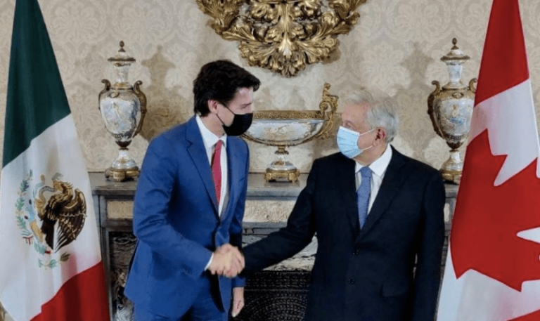 Desea López Obrador pronta recuperación de COVID-19 a Trudeau