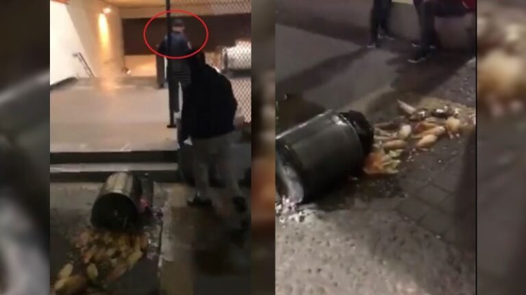 #Video Vendedor aclara que policía no le tiró sus tamales afuera del Metro