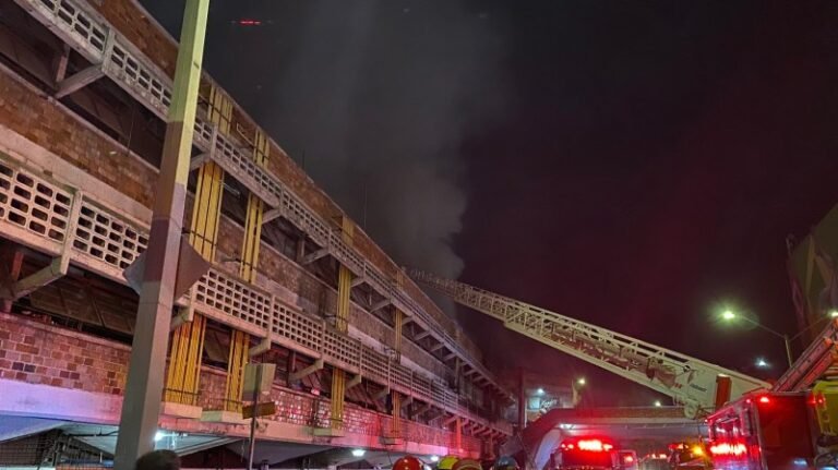 #Video Incendio consume locales del Mercado San Juan de Dios de Guadalajara