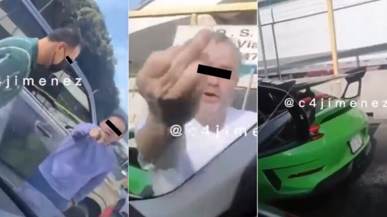 #Video Conductor de Porsche agrede a automovilista en la México-Toluca