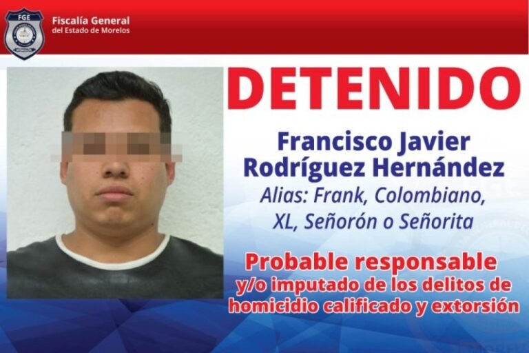 Detienen al ‘Señorón’, objetivo prioritario de Morelos vinculado al CJNG