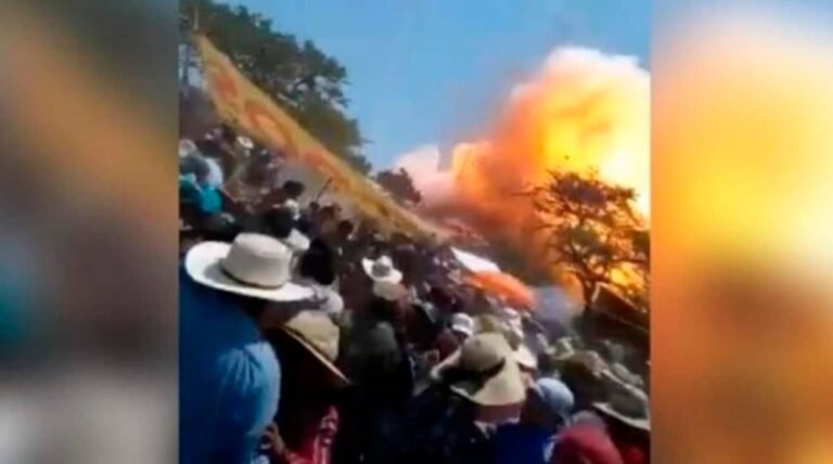 #Video Explosión de pirotecnia en Hidalgo deja 15 heridos