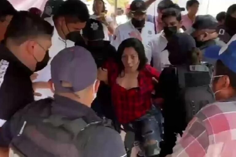 Detienen en Veracruz a diputada de Morena tras causar zafarrancho en elección