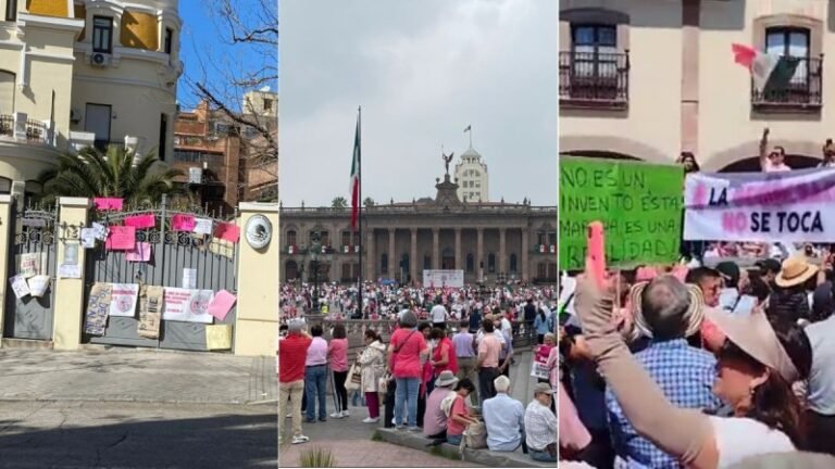 Marchas en defensa del INE se replican en todo México y otros países