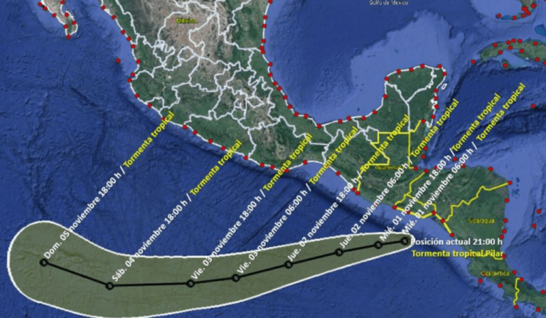 Pilar ocasiona lluvias torrenciales en Chiapas y Oaxaca