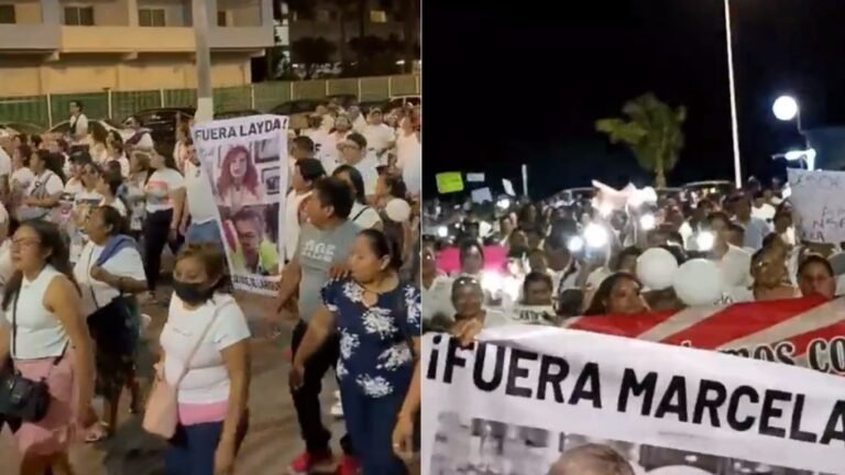Nueva protesta en Campeche contra Layda Sansores; le gritan ‘traidora’
