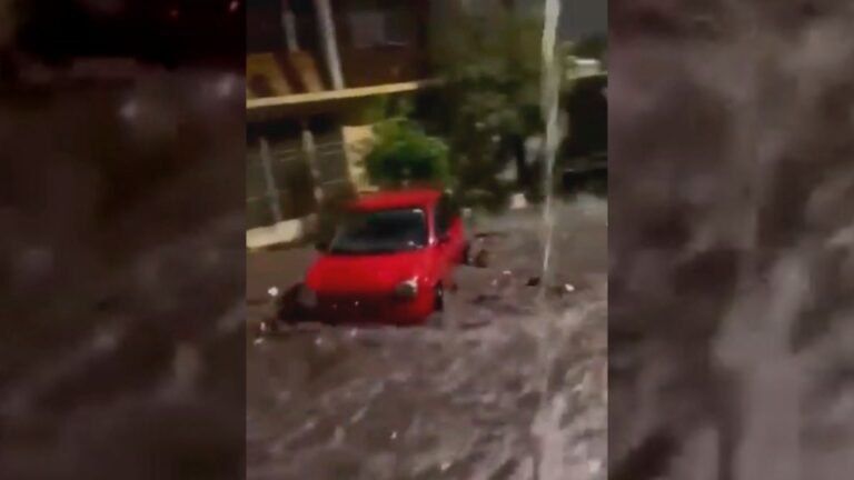 #Video Lluvias y granizo provocan inundaciones y caída de árboles en NL