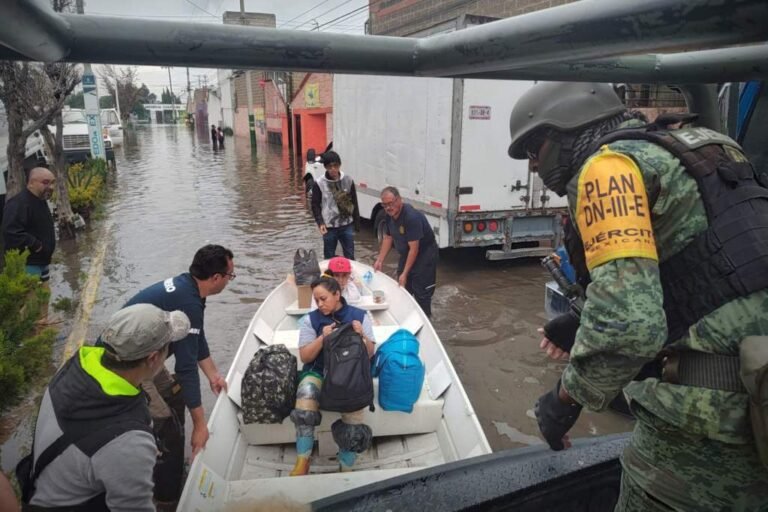 Implementan Plan DN-III en 5 municipios del Edomex tras intensas lluvias