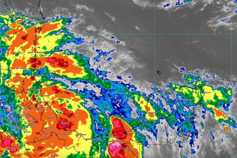 Depresión tropical 3 dejará fuertes lluvias en Veracruz, Tamaulipas, SLP, Qro, Hidalgo, Puebla, Oaxaca y Veracruz