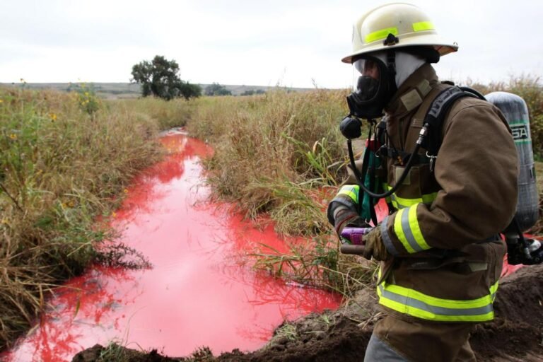 Habitantes de Papantla acusan daños por un derrame de Pemex