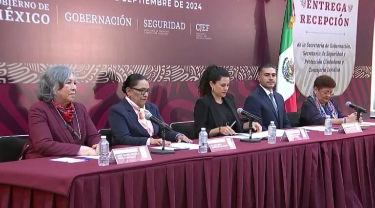 Realizan entrega-recepción de la Segob, SSPC y Consejería Jurídica del Ejecutivo Federal