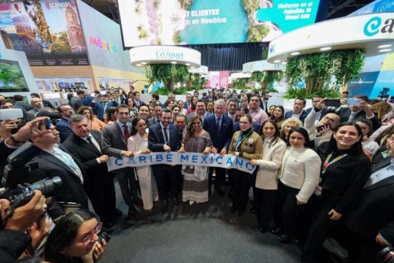 Mara Lezama y Josefina Rodríguez cortan listón del Pabellón Caribe Mexicano en FITUR 2025