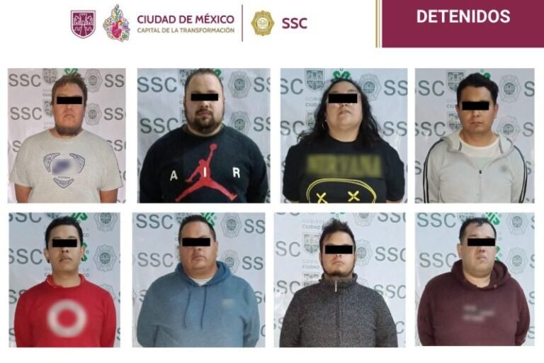 Detienen a 8 integrantes de una banda de montachoques en la CDMX